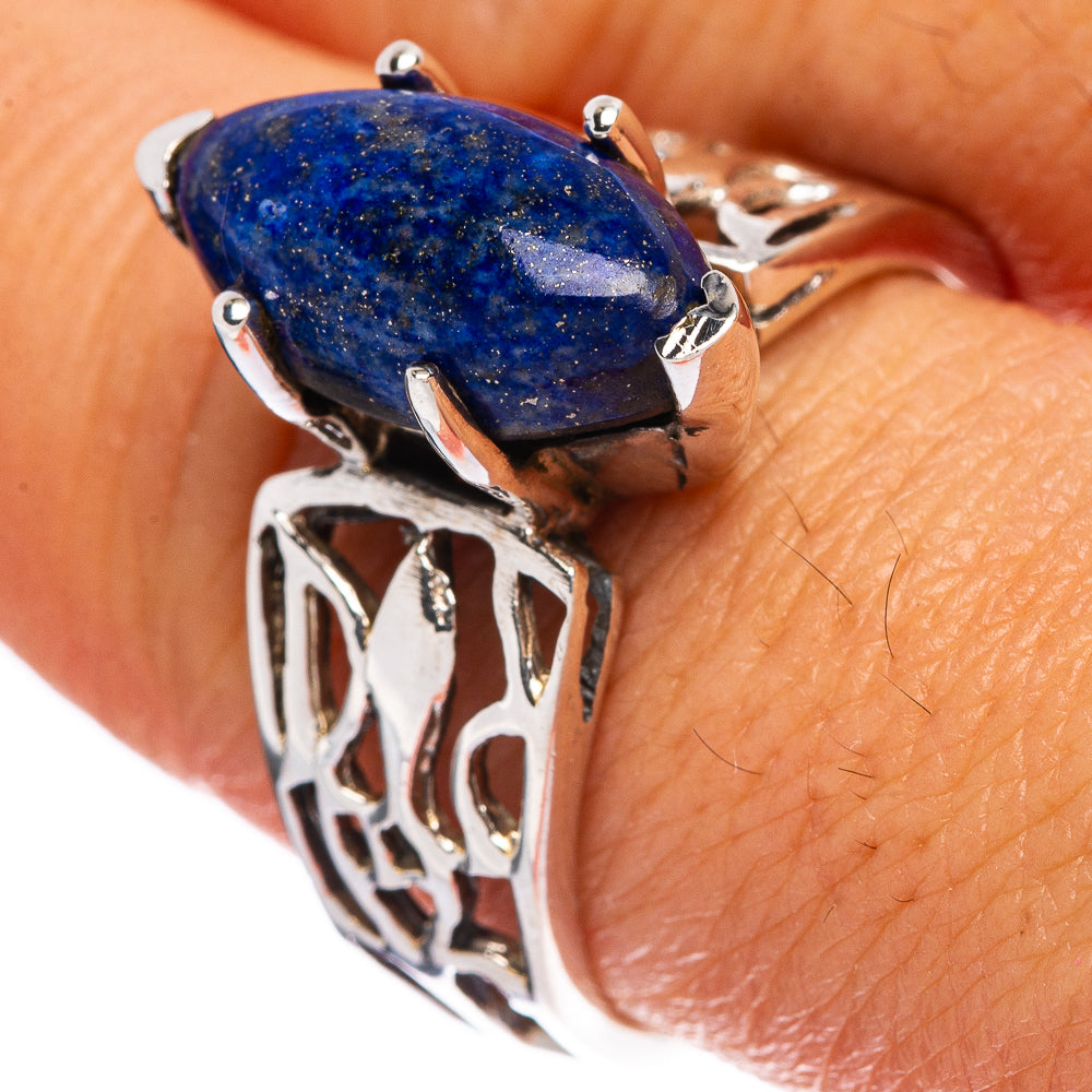 Lapis Lazuli Ring Size 9 (925 Sterling Silver) R146371