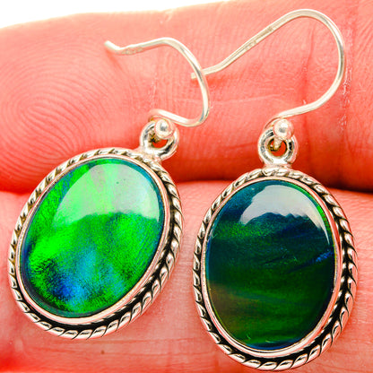 Aura Opal Earrings 1 3/8" (925 Sterling Silver) EARR432089
