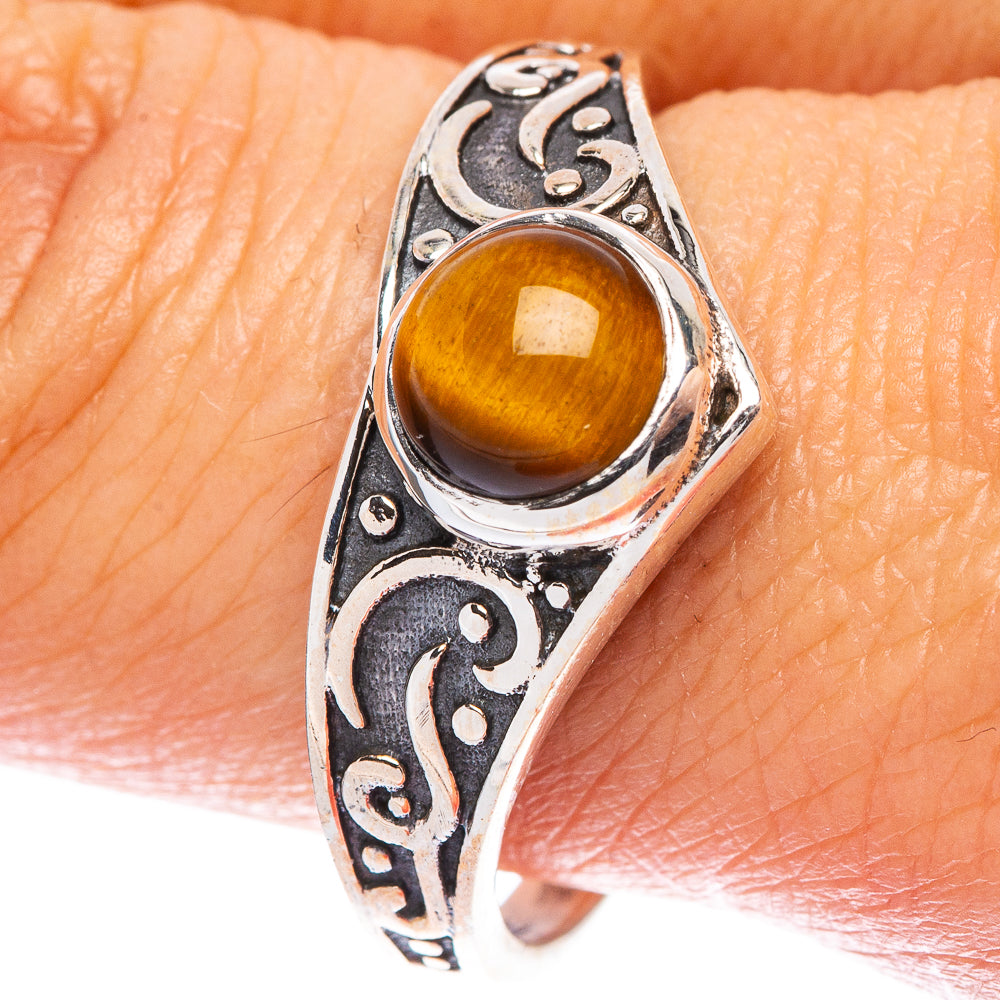 Tiger Eye Ring Size 10 (925 Sterling Silver) R146755