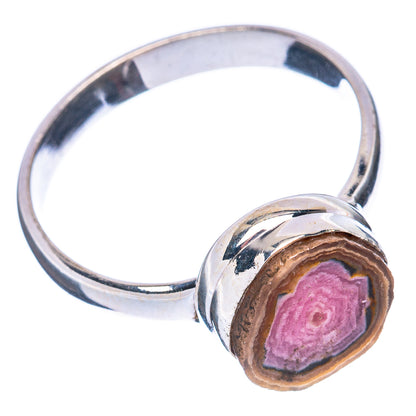Rare Rhodochrosite Stalactite Ring Size 9.75 (925 Sterling Silver) R2794
