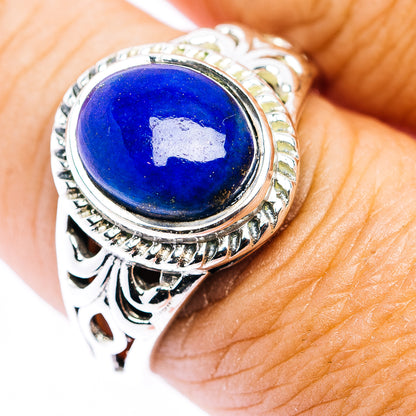 Lapis Lazuli Ring Size 9 (.925 Sterling Silver)