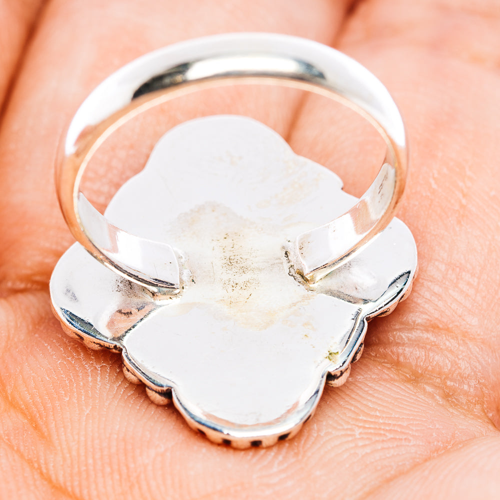 Pink Opal Ring Size 6.5 (.925 Sterling Silver)