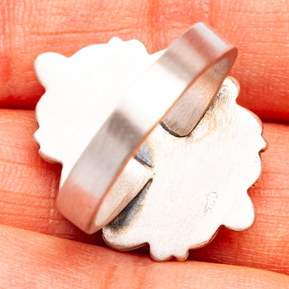 Exclusive Native Style Sterling Opal Ring Size 8 Adjustable (.925 Sterling Silver)