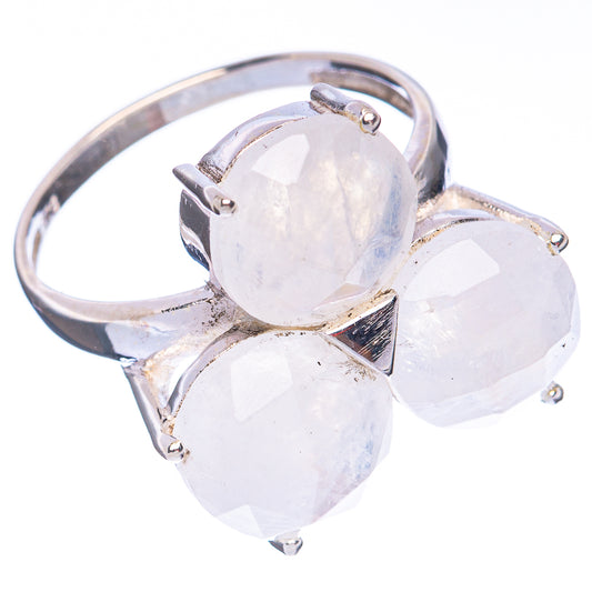Rainbow Moonstone Ring Size 9 (925 Sterling Silver) R2816