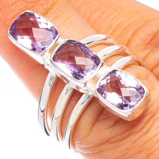 Amethyst Ring Size 6.75 (925 Sterling Silver) R7053
