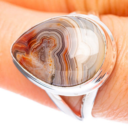 Laguna Lace Agate 925 Sterling Silver Ring Size 8 (925 Sterling Silver) R3905