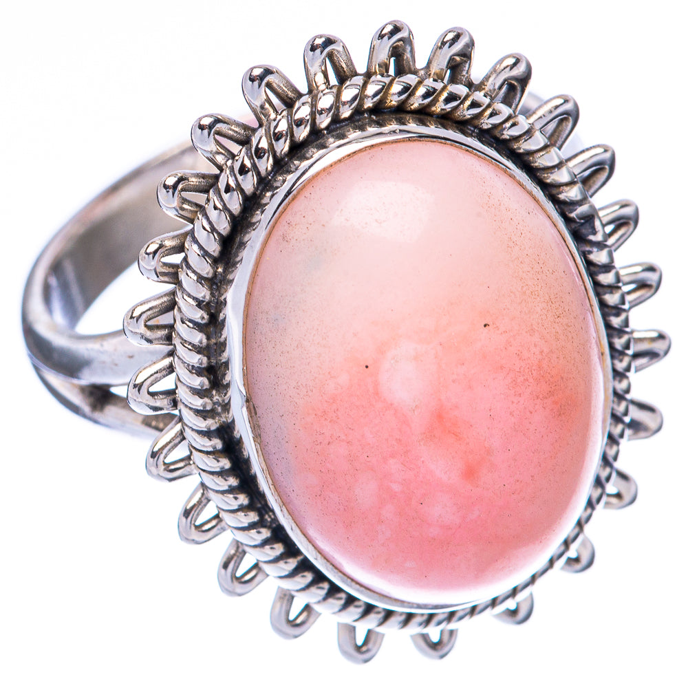 Pink Opal Ring Size 8.75 (925 Sterling Silver) R2117