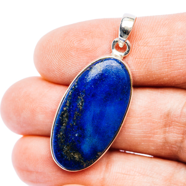 Rare Afghanite Pendant 1 5/8" (.925 Sterling Silver)
