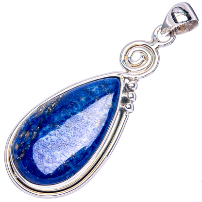 Lapis Lazuli 925 Sterling Silver Pendant 2" (925 Sterling Silver) P41930