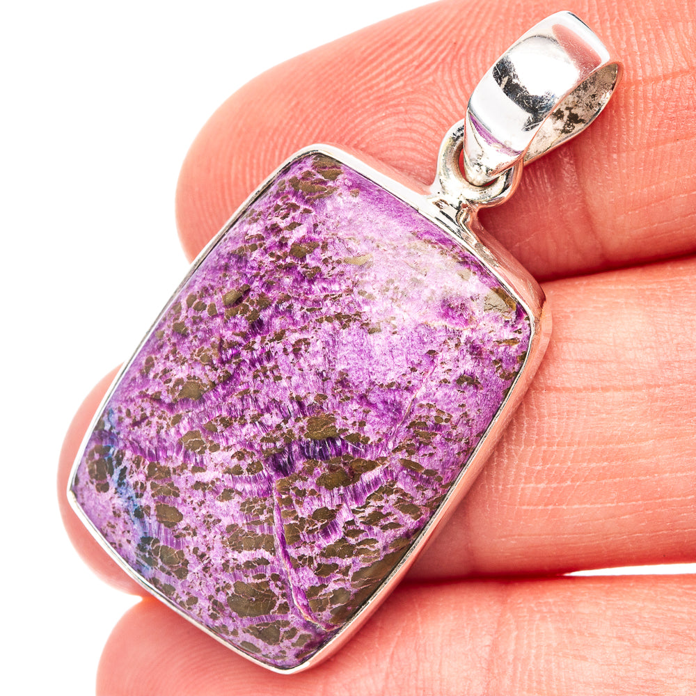 Sugilite Pendant 1 1/2" (.925 Sterling Silver)