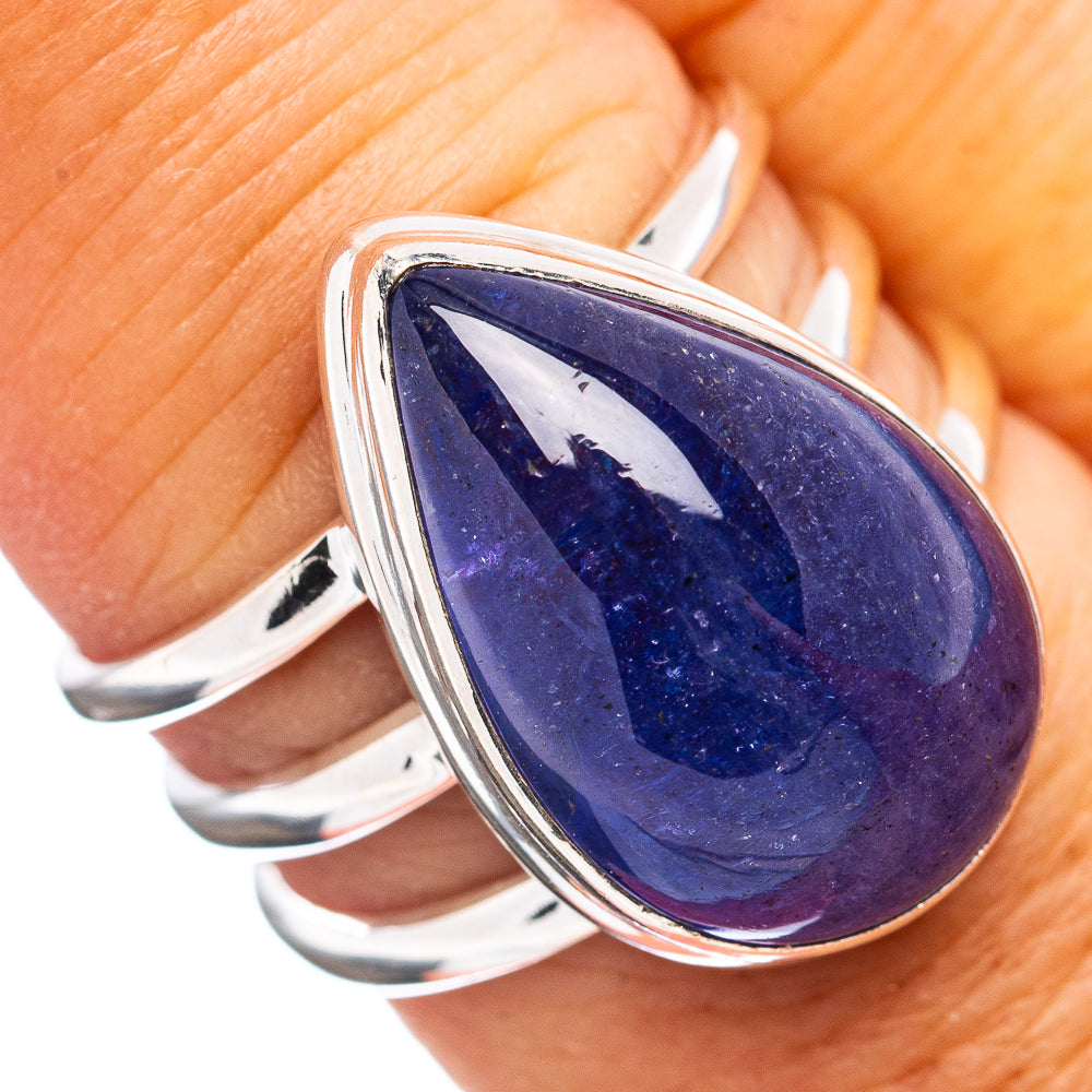 Premium 20ct Tanzanite Ring Size 7.75 (.925 Sterling Silver)