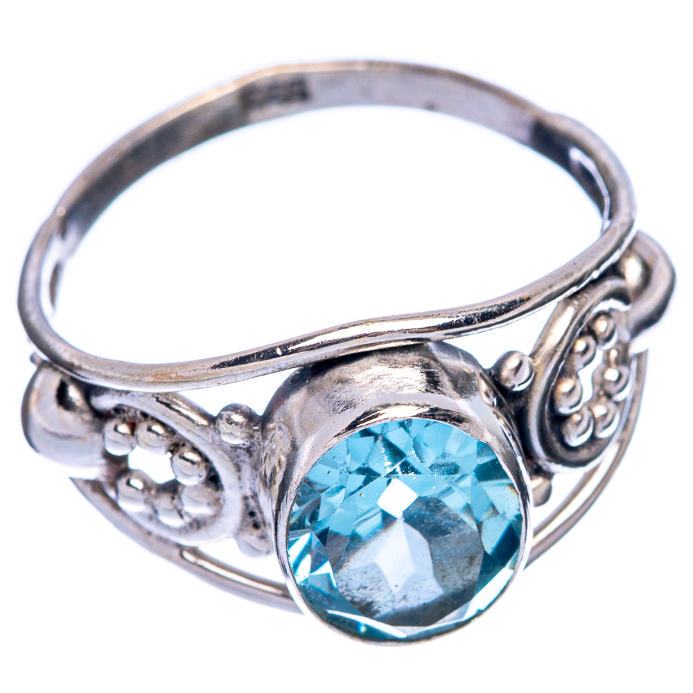 Blue Topaz Dainty Ring Size 6.75 (925 Sterling Silver) R145711