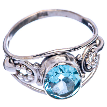 Blue Topaz Dainty Ring Size 6.75 (925 Sterling Silver) R145711