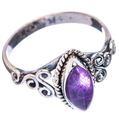 Amethyst Dainty Ring Size 7.75 (925 Sterling Silver) R5759