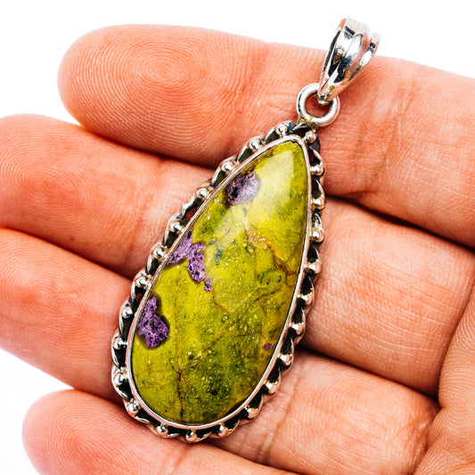 Stichtite Pendant 2 1/4" (.925 Sterling Silver)