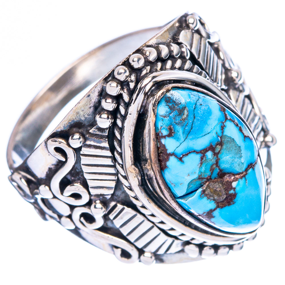 Rare Golden Hills Turquoise Ring Size 8.75 (925 Sterling Silver) R4603