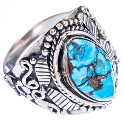 Rare Golden Hills Turquoise Ring Size 8.75 (925 Sterling Silver) R4603