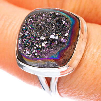 Metallic Druzy Ring Size 8.75 (925 Sterling Silver) R1939