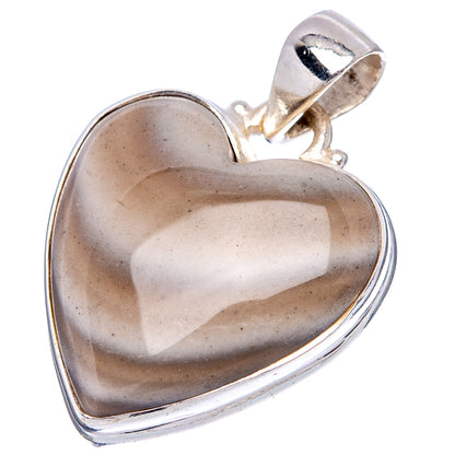 Striped Flint Pendant 1 3/8" (.925 Sterling Silver)