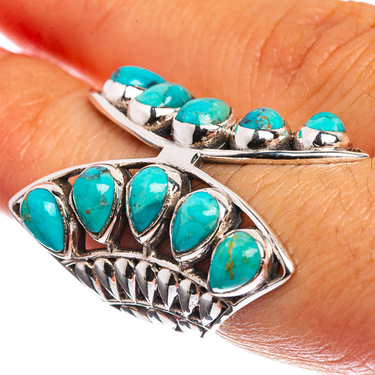 Large Sleeping Beauty Turquoise 925 Sterling Silver Ring Size 6.5
