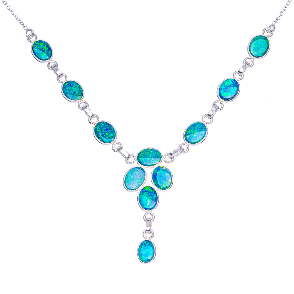 Ana Silver Co Doublet Opal Bracelet 7 To 8" (925 Sterling Silver) (925 Sterling Silver) N90096