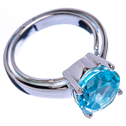 Rare Blue Topaz Ring Size 8 (925 Sterling Silver) R145951