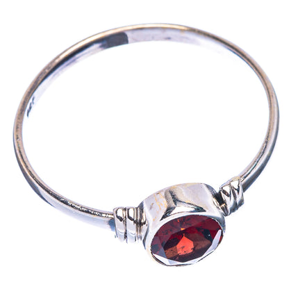 Garnet Dainty Ring Size 8.75 (925 Sterling Silver) R146875