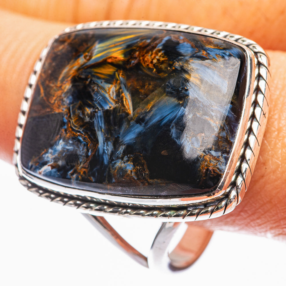 Large Pietersite Ring Size 13.75 (925 Sterling Silver) R142324