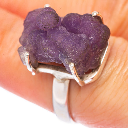 Rare Grape Chalcedony Agate Ring Size 6.75 (925 Sterling Silver) R1629
