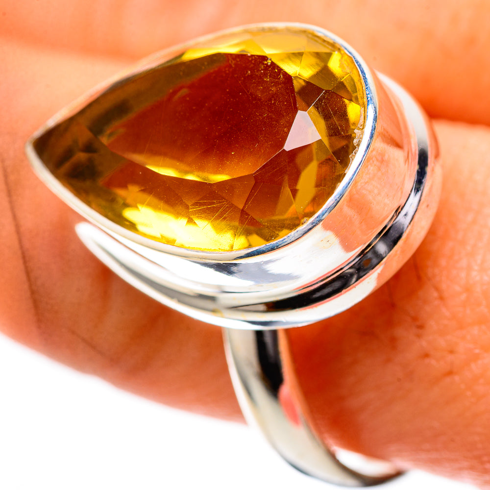 Faceted Citrine Ring Size 10 (925 Sterling Silver) RING139237