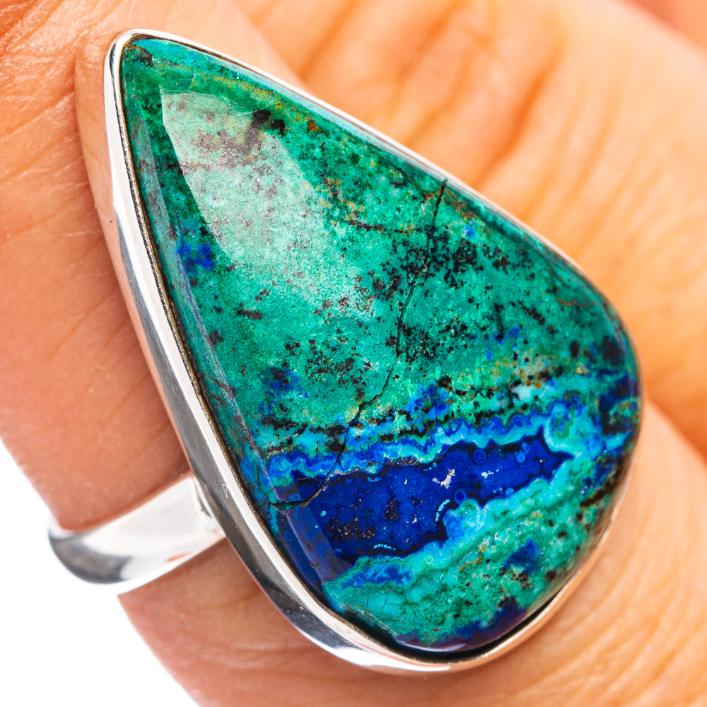 Premium Bluebird Azurite Ring Size 6.75 (.925 Sterling Silver)