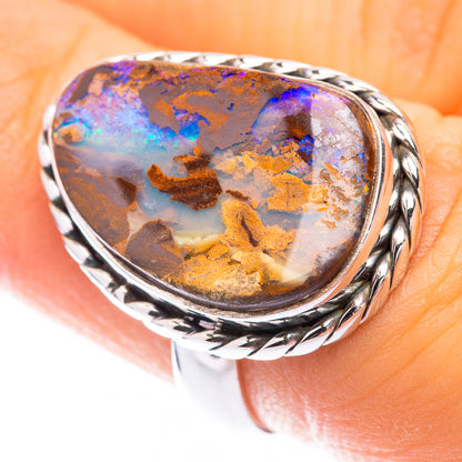 Boulder Opal Ring Size 6 (925 Sterling Silver) R141296