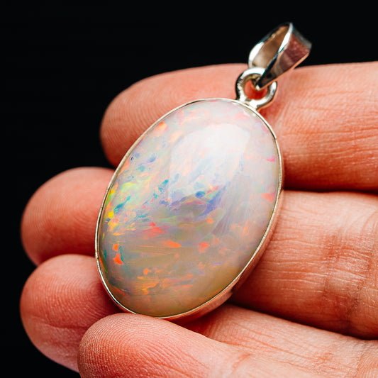 42.85ct Ethiopian Opal Pendant 1 3/4" (.925 Sterling Silver)