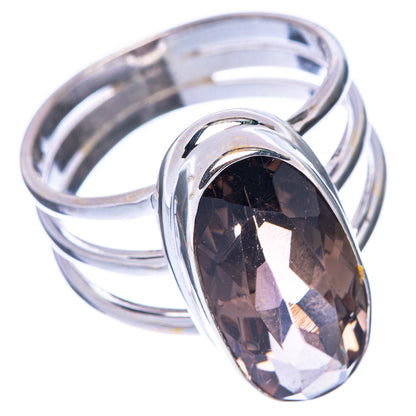 Smoky Quartz Ring Size 8.25 (925 Sterling Silver) R1745