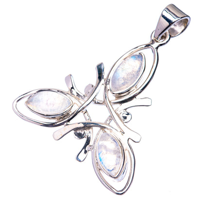 Premium Signature Rainbow Moonstone Pendant 1 1/2" (925 Sterling Silver) P38791