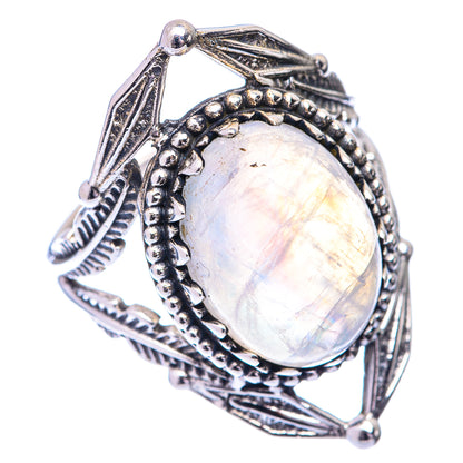Rainbow Moonstone Ring Size 6.75 (925 Sterling Silver) R140949