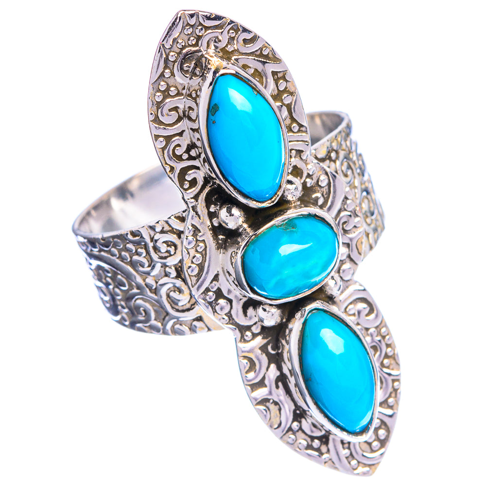 Large Sleeping Beauty Turquoise Ring Size 9 (925 Sterling Silver) R144353