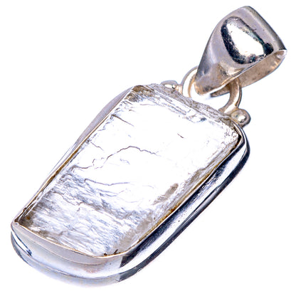 Raw Herkimer Diamond Pendant 1 1/4" (925 Sterling Silver) P41013