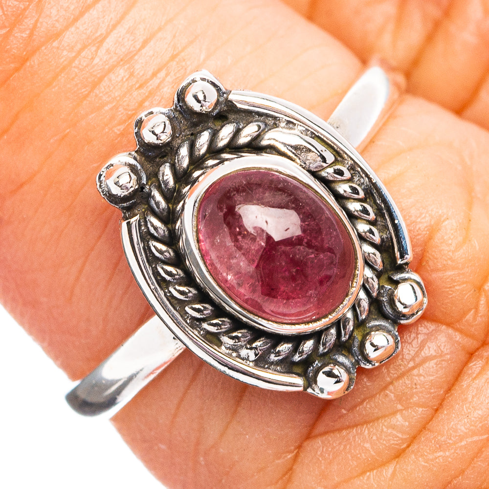 Pink Tourmaline Ring Size 6 (.925 Sterling Silver)