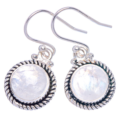 Rainbow Moonstone Earrings 1 1/8" (925 Sterling Silver) E433465