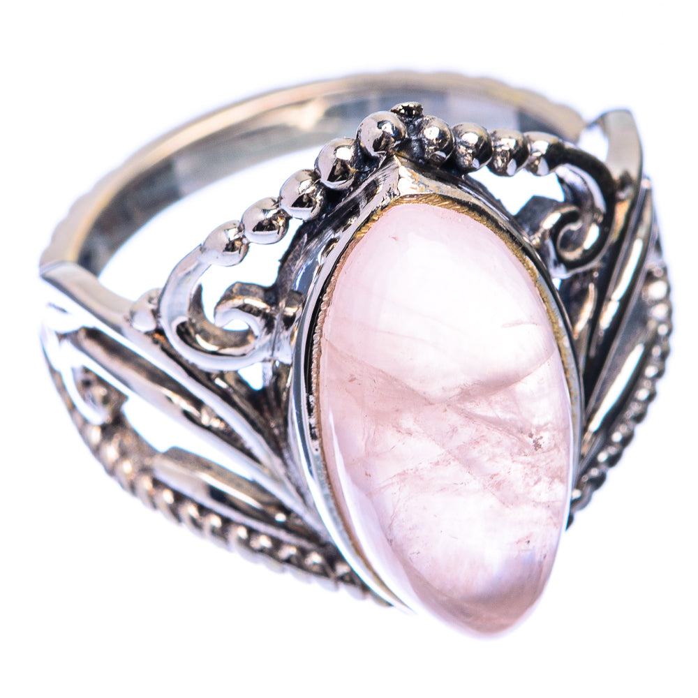 Rose Quartz Ring Size 6.75 (925 Sterling Silver) R141351