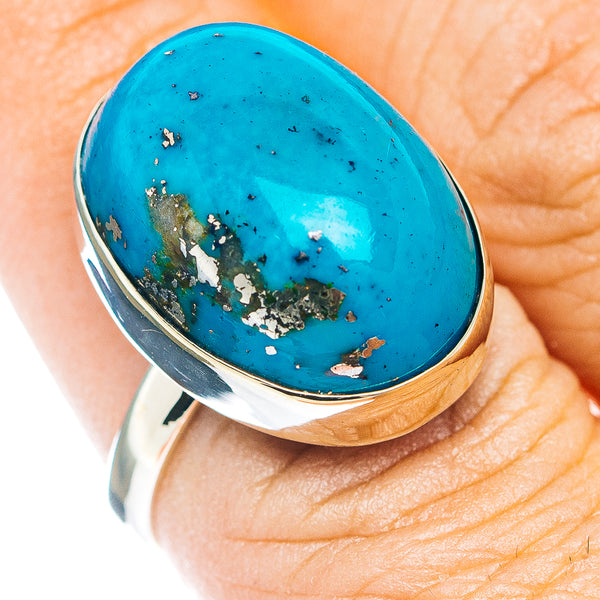 Persian Turquoise Ring Size 8 (German Silver)
