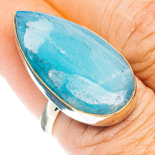 Peruvian Opal Ring Size 6.75 (German Silver)