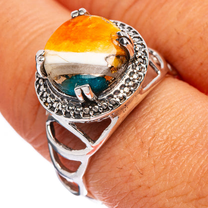Spiny Oyster Turquoise Ring Size 9 (925 Sterling Silver) R146229