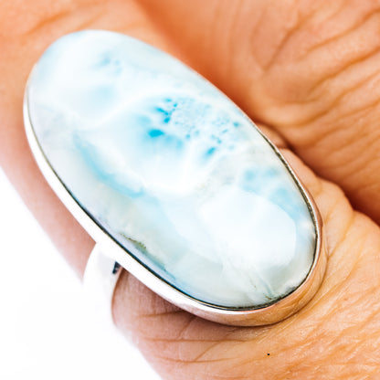 Larimar Ring Size 8 (.925 Sterling Silver)