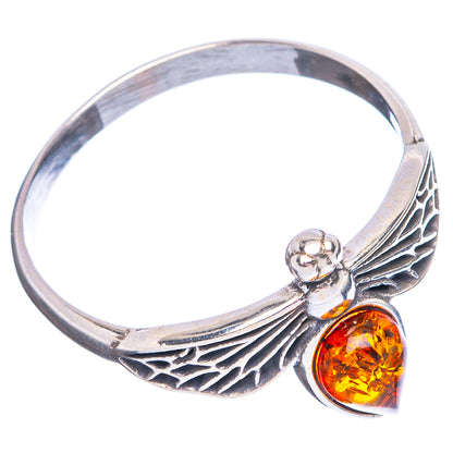 Baltic Amber Honey Bee Ring Size 9.25 (.925 Sterling Silver)