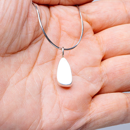 Australian Fire Opal Necklace 16" (.925 Sterling Silver)