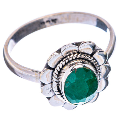 Green Sillimanite Dainty Ring Size 7.5 (925 Sterling Silver) R5725