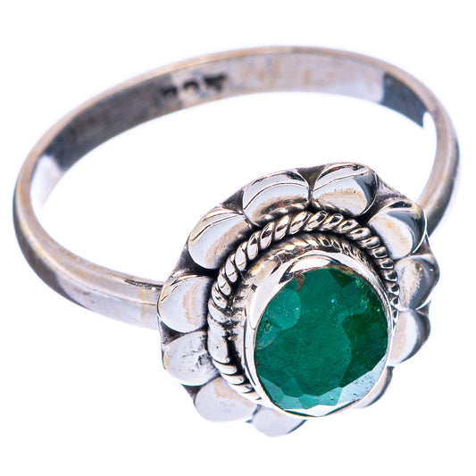 Green Sillimanite Dainty Ring Size 7.5 (925 Sterling Silver) R5725