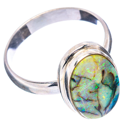 Rare Sterling Opal Ring Size 8.75 (.925 Sterling Silver)